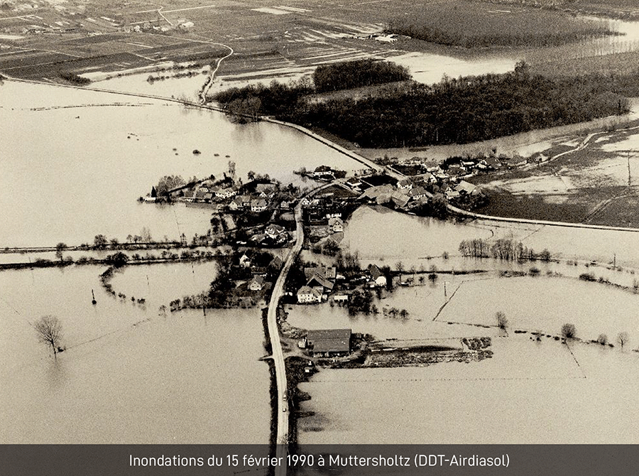 Photo Inondations Muttersholtz 1990