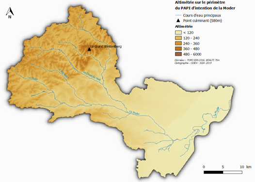 fig carte PEP Moder topogrpahie