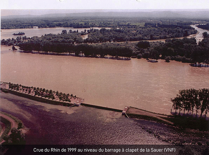 Photo Crue du Rhin 1999