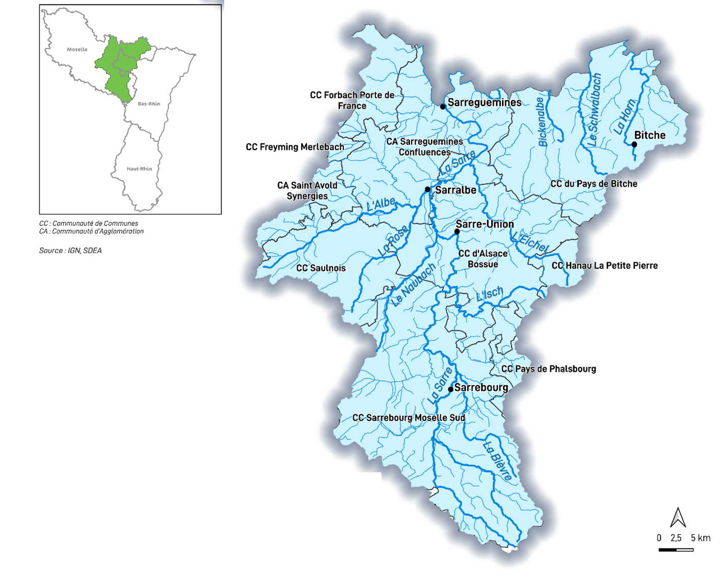 Carte PAPI SARRE SDEA